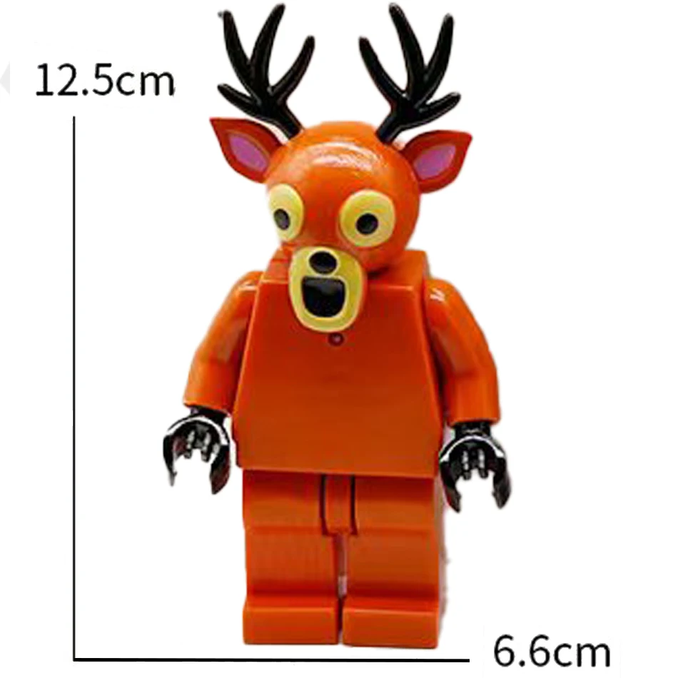 6 قطعة 99 ليال في الغابة الغزلان عمل الشكل الديكور نموذج الحيوانات الغزلان لعبة جمع الهدايا لعب للأطفال هدايا مزخرفة #3