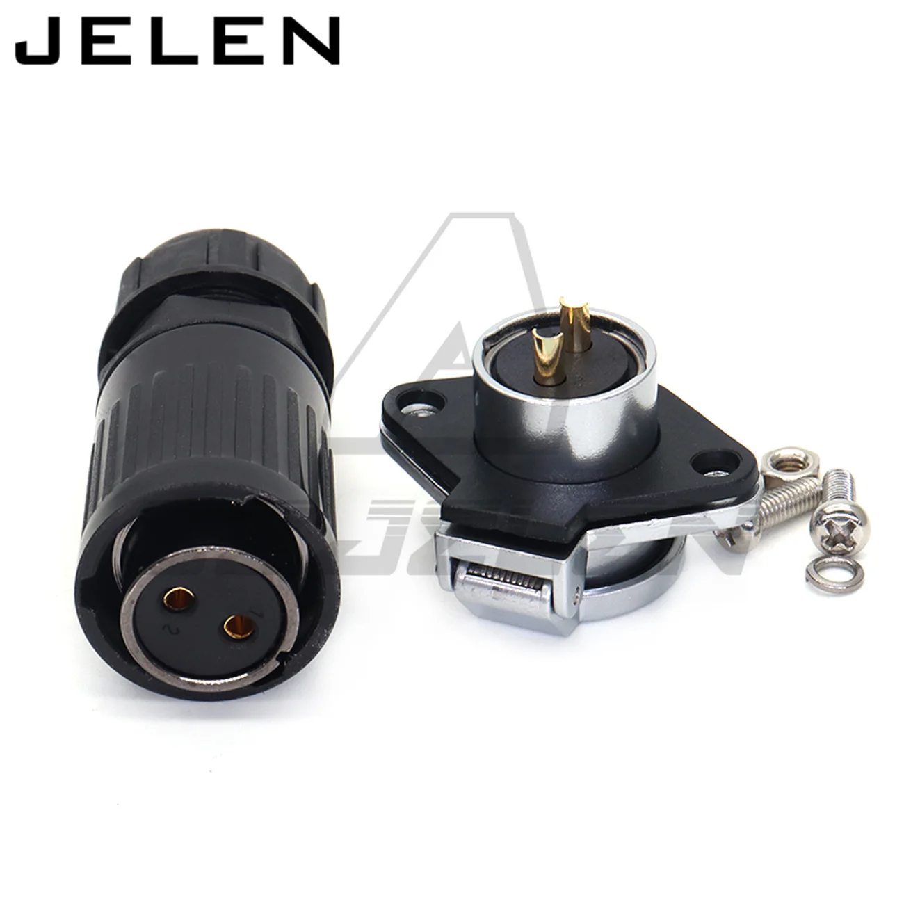 HE20, 2 pin plug (female) , 2 pin socket(male),cable connector, Car power charging connector 2 pin, Waterproof dustproof