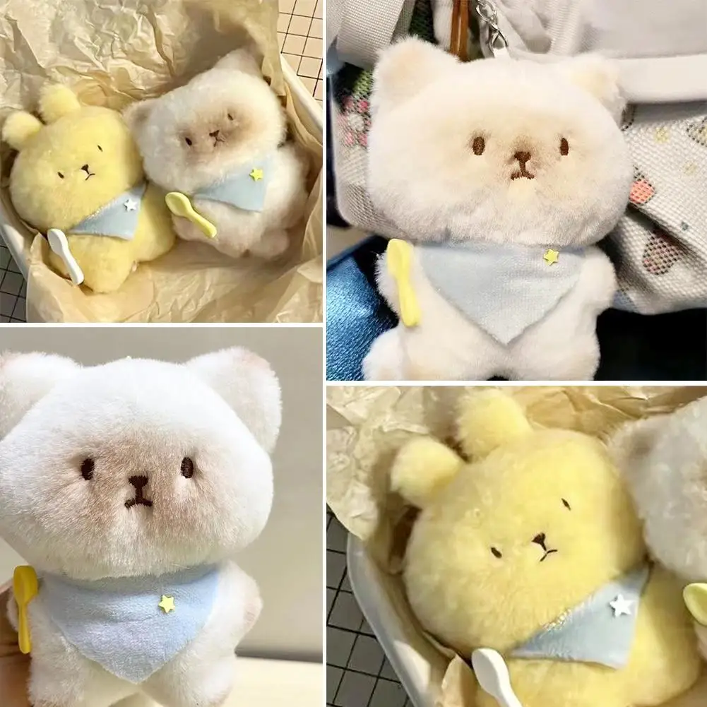 Jouet en peluche chat siamois de style dessin animé, chaton de dessin animé, pendentif animal apaisant, pendentif de sommeil Buddy Butter, sac à main en peluche, jouet mignon, N6A1