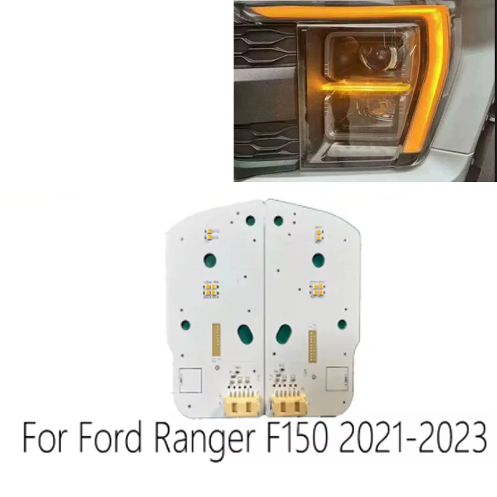 Amber WHite DRL LED Boards for Ford Ranger F150 2021-2023 LED Headlight Module Control Unit Daytime Running Light Module view 2