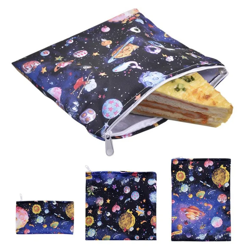 3Pcs Reusable Multi-Functional Sandwich Lunch Bag Snack Bag Bread Waterproof Bag Multi-Style Multi-Color Portable Food Bag