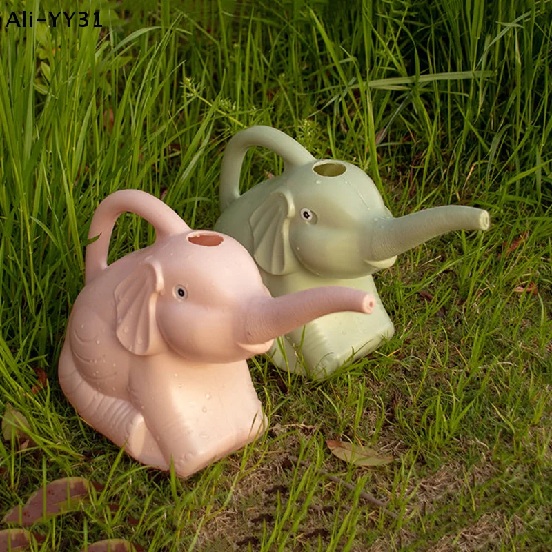 【Wt】Cute Plastic Elephant Watering Pot Can Plant Outdoor Irrigation Gardening Tools Equipment Garden Supplies Home Accessories