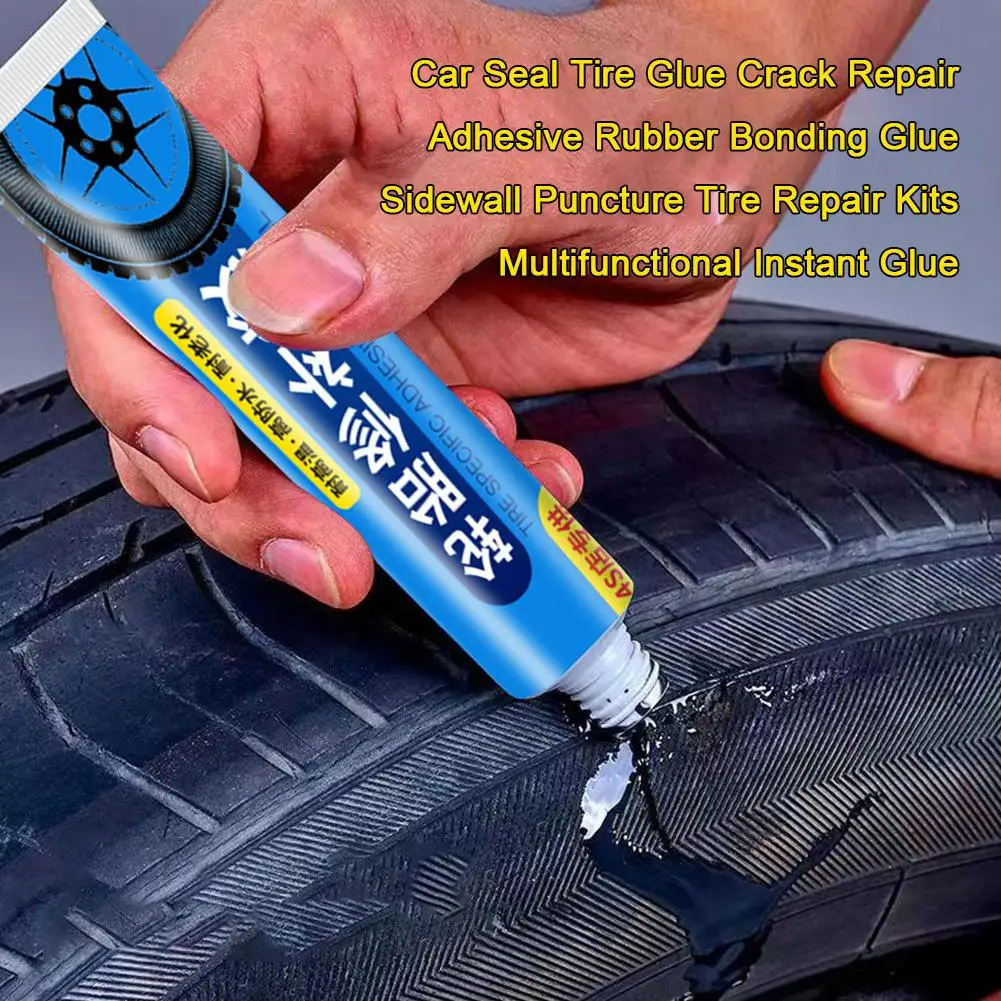 30ml Tire Repair Black Glue Liquid Strong Rubber Wear-resistant Non-corrosive Glue for Motorcycle Tyre Puncture Repair Tools