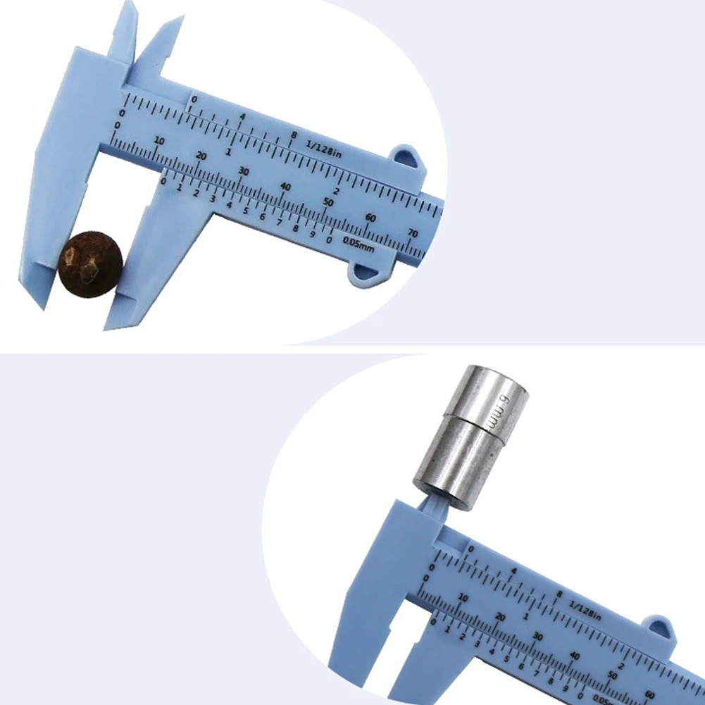 0–150 mm Doppelmaßstab, Kunststoff-Messschieber, Mikrometer, Messlineal, Innendurchmesser, Tiefenmesser – Detail 11