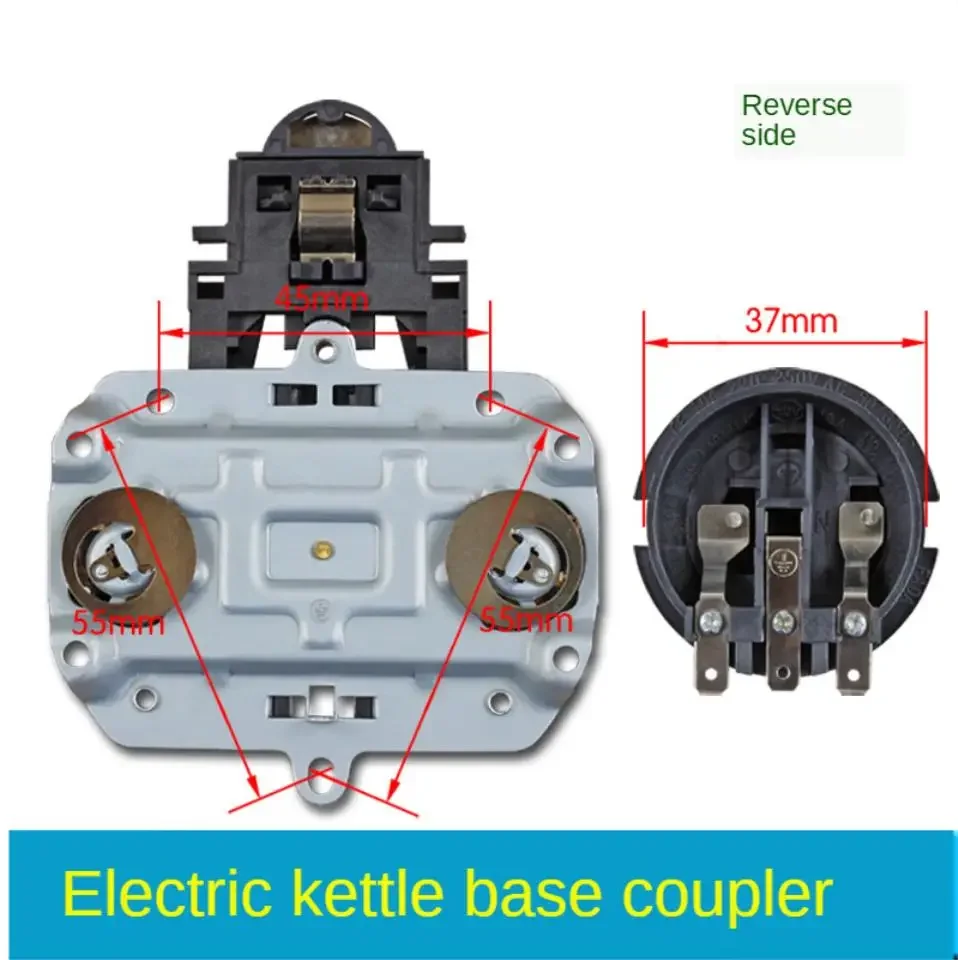 Image 5: Accessoire de connecteur de base pour bouilloire électrique avec interrupteur de contrôle de température et prise de connexion