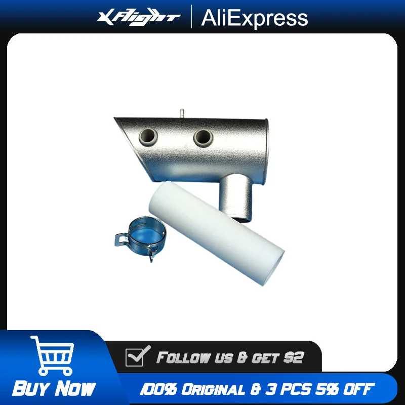 

DLE55 Exhaust Muffler for DLE-55 55cc RC Airplane Gas Engine Parts, Stainless Steel Pipe with Mounting Kit