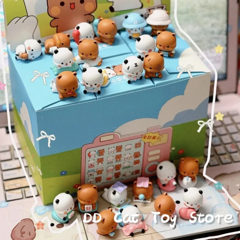 

В наличии Оригинальная повседневная жизнь пары Bubu и Dudu V3, слепая коробка Kawaii Yier и Bubu, фигурка, украшение для стола, коробка-сюрприз