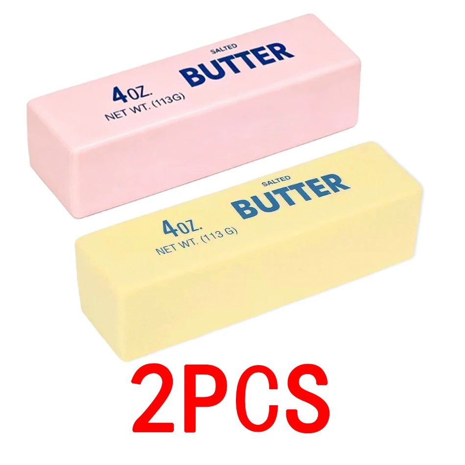 3 Stile Squishy Butter-Stick Spielzeug, langsam aufsteigendes Quetschspielzeug, Butterriegel Fidget Toy, Anti-Stress-Handentspannungsgeschenk