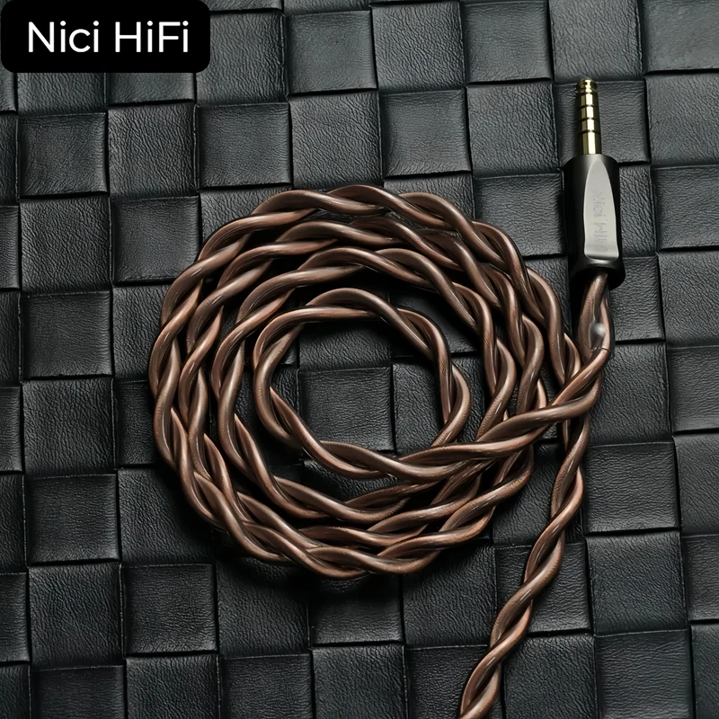 Nici HiFi-20ヘッドフォンケーブル、バランスケーブル、2コア、デウォルトオーディオ、aeon、alpha、ether、stealth、xlr、4.4mm、2m、3mに適合