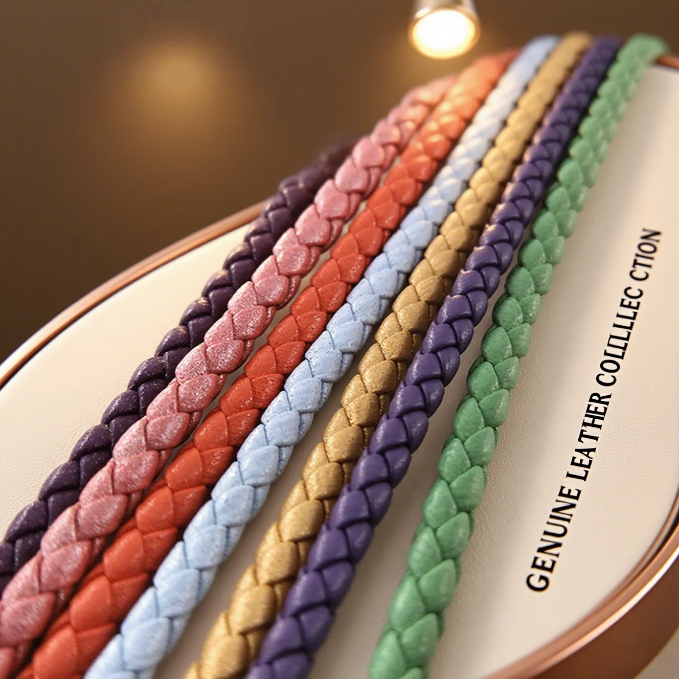 LBT 3mm Braided Nappa Leather Cord Genuine Cowhide Handcrafts Accessories Supplies For Jewelry Making Rope Premium Craftsmanship