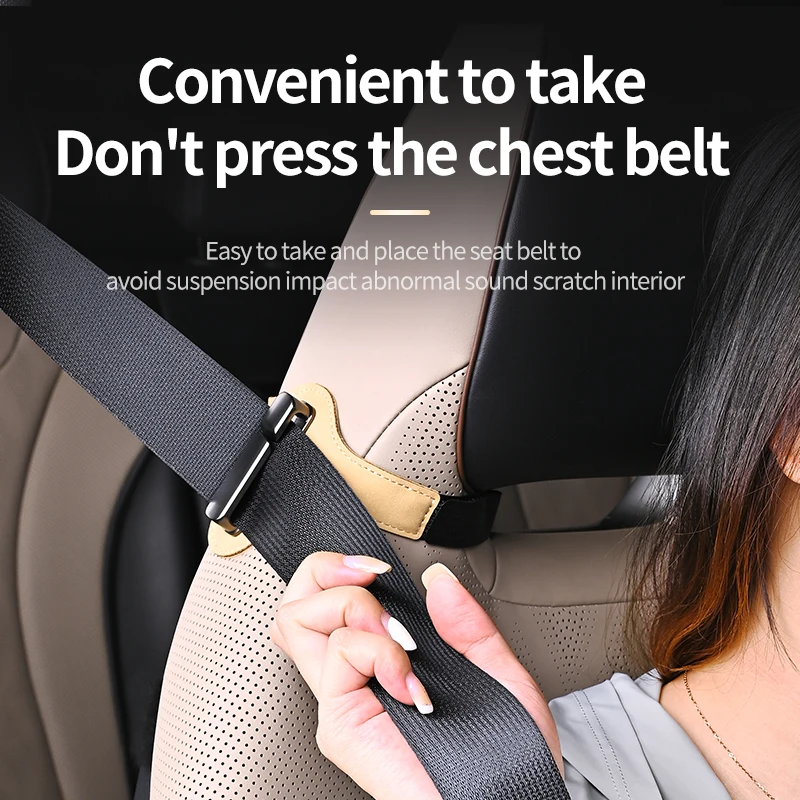 Car seat belt limiter extension for pregnant women and children, anti pinch car seat belt adjustment and fixing device