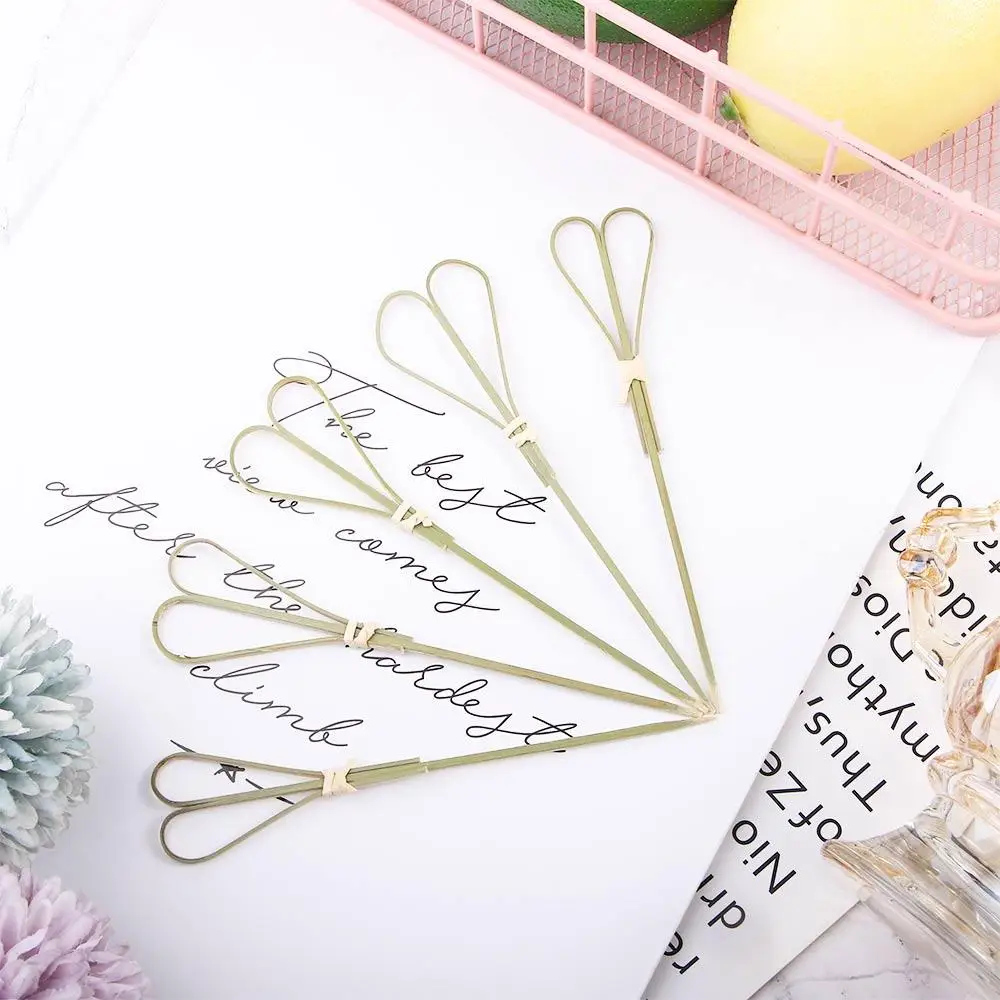

100Pcs Party Decorative Scissor Shaped Disposable Eco-friendly Toothpick Skewer Picks Sticks