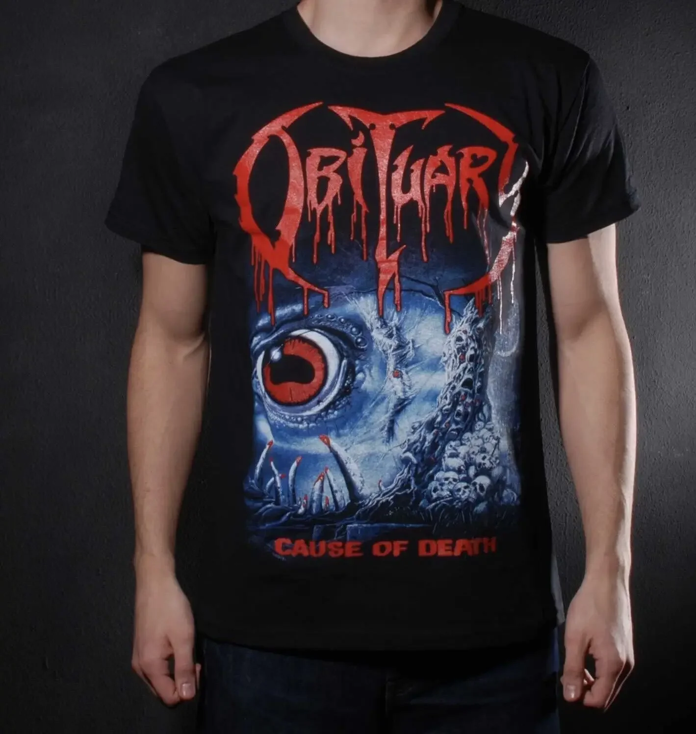 

Obituary - Cause Of Death (FOTL) Black T-Shirt