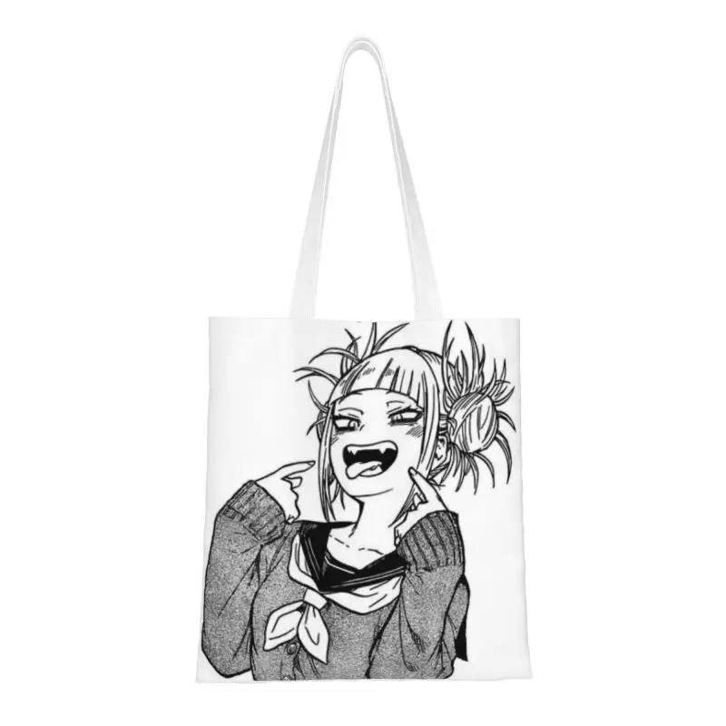 Mode Meinen Hero Wissenschaft Shopping Tote Taschen Wiederverwendbare Niedliche Toga Himiko Leinwand Lebensmittel Shopper Schulter Tasche