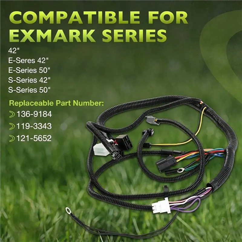 ABDJ-For Toro Timecutter Mower 74385, 74386, 74387, 74388- Complete Wiring Harness(136-9184),(119-3343),(121-5652)