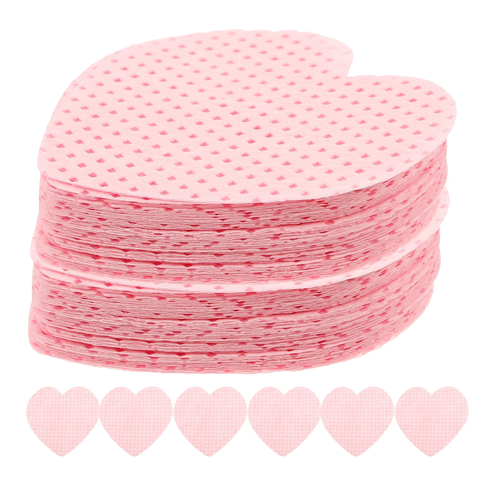 200 ورقة مناديل تنظيف الأظافر خالية من الوبر من القطن على شكل قلب تصميم للاستخدام في صالونات التجميل المنزلية مناديل خالية من الوبر مزيل طلاء الأظافر #6