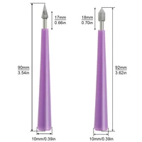1/4 Pcs Needle Files Set Diamond Tipped Pearl Bead Reamer Burr Beading for DIY Jewelry Making ABS Handle Beading Hole Hand Tools 5