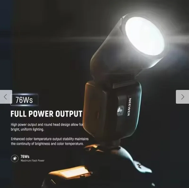 NEEWER Z2 PRO 2.4G TTL Round Head Flash Speedlite Compatible with Sony/Canon/Nikon Wireless Compatible with Godox Flash