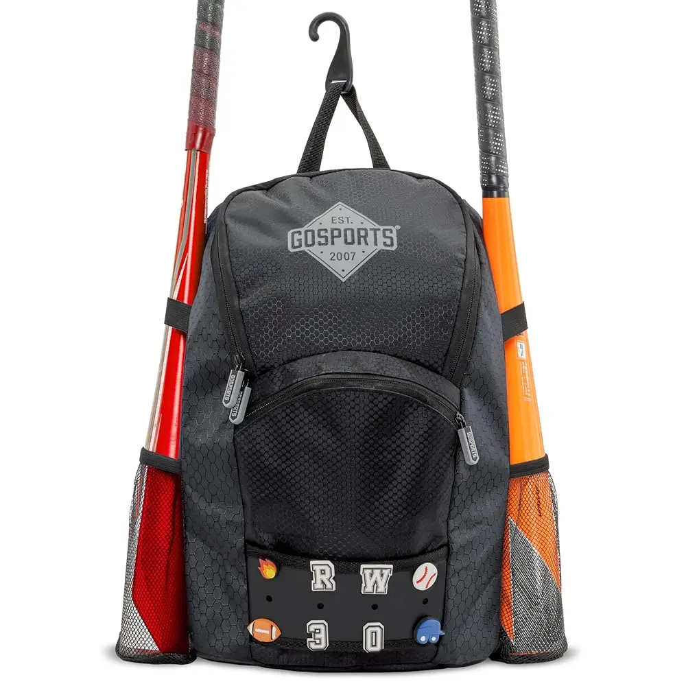 

Youth Baseball and Softball Bag with Customizable Charm Panel
