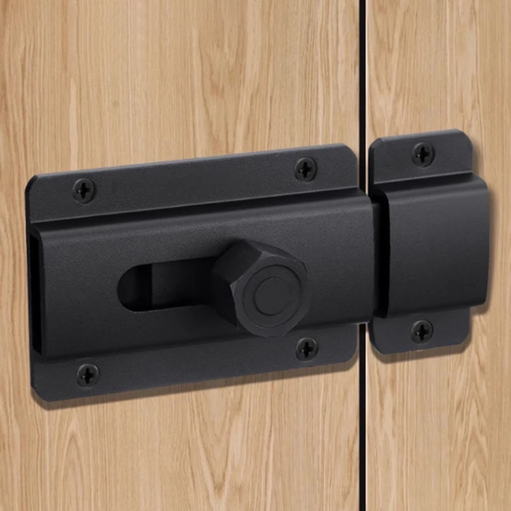 Strong Door Security Aluminum Alloy Door Bolt Multi-Hole Installation User-Friendly Design Dual-Purpose Functionality