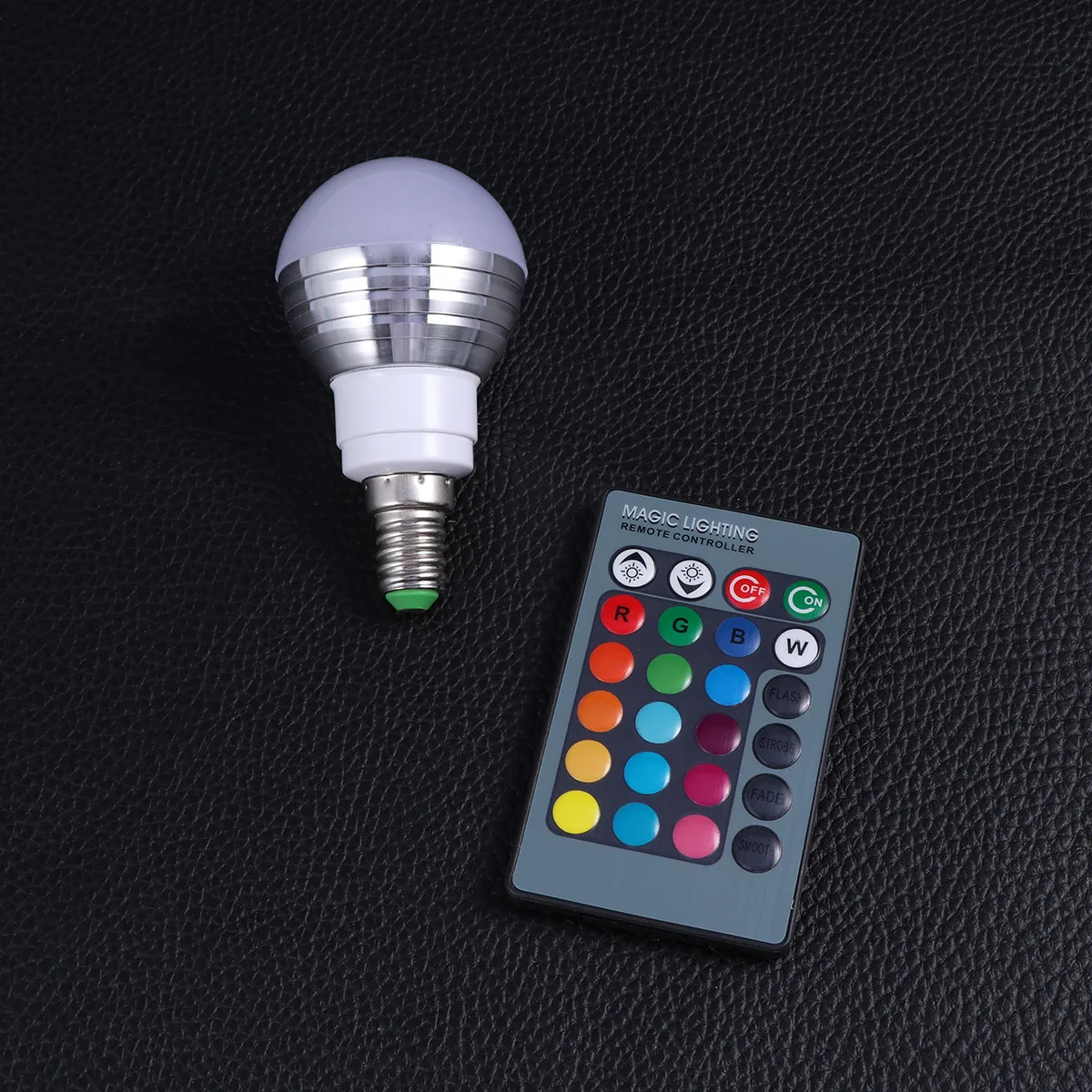 24 Key Rgb Led Bulb 3W E14 Color Changing Light Remote Control 85-265V Energy Saving Low Power High Heat Dissipation Living Room