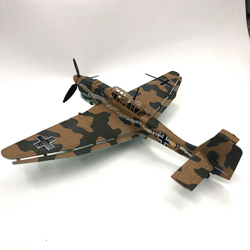 Modelo de avión de combate de aleación, bombardero de buceo Stuka JU87, escala 1:72, alemán, Segunda Guerra Mundial, vehículo de juguete no controlado por Radio para coleccionistas