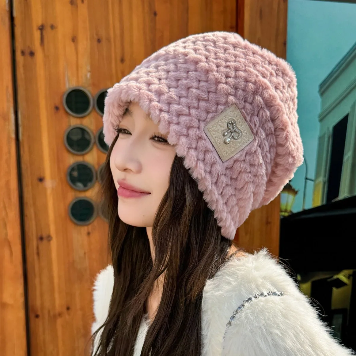 

Кепка на голову, модный корейский головной платок, ворсовая шапка, удобная плюшевая шапка с леопардовым принтом для теплого зимы на открытом воздухе