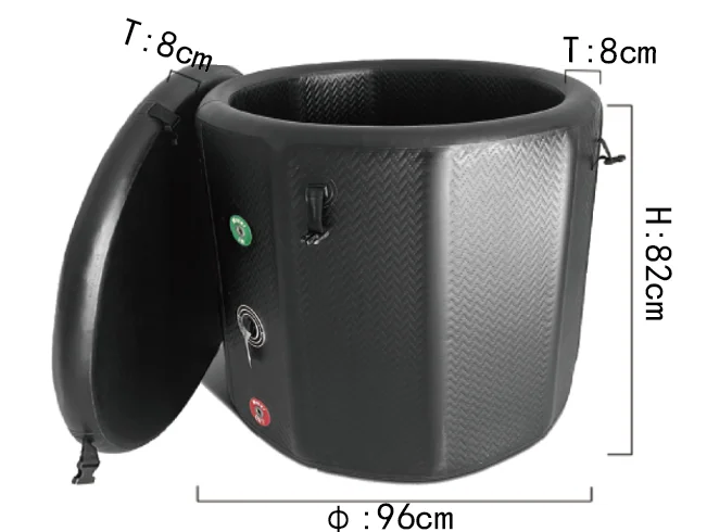 Ice Bath Portable Tub Cold Plunge Tub With Cover For Indoor Outdoor