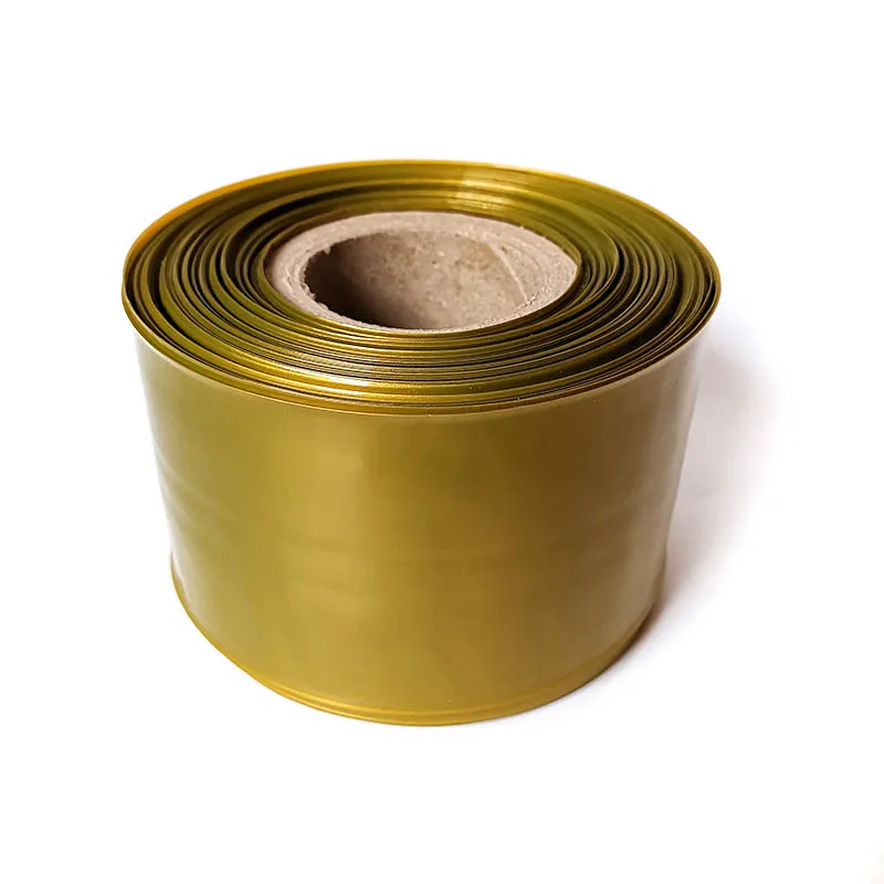 85mmx5/3/1M Golden Green Food Grade Casings for Sausage Salami BBQ Shell for Sausage Maker Machine Hot Dog Plastic Casing