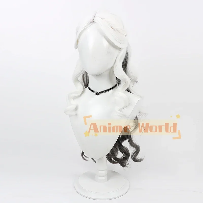 Game Identity V Ada Mesmer Cosplay Wig White Gradient Gray Long Curly Hair Survivor Psychologist Cosplay+Wig Cap