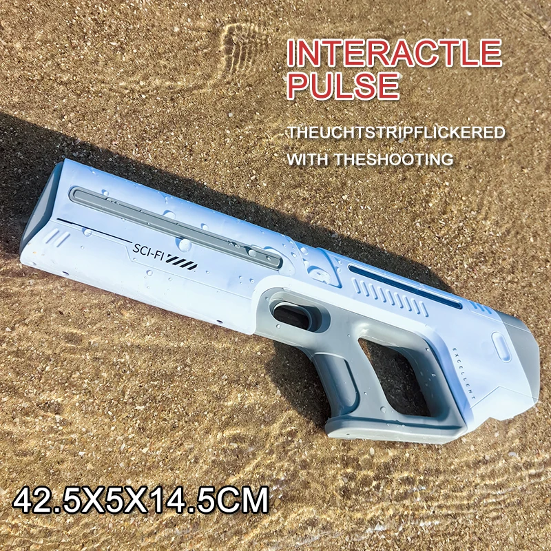 Pistole ad acqua elettriche per ragazzi Adulti Potente schizzo Automatico di aspirazione dell'acqua Blasters Estate Giocattolo da spiaggia all'aperto per il regalo del capretto