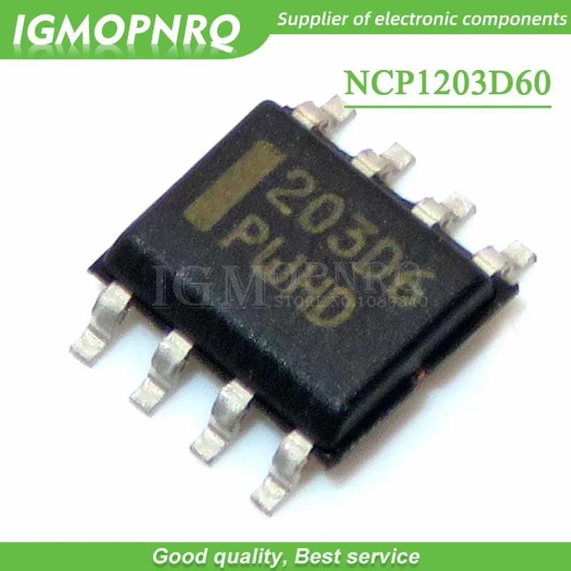 10PCS free shipping 203D6 NCP1203D60 NCP1203D60R2G SOP8 LCD  chip 100% new original