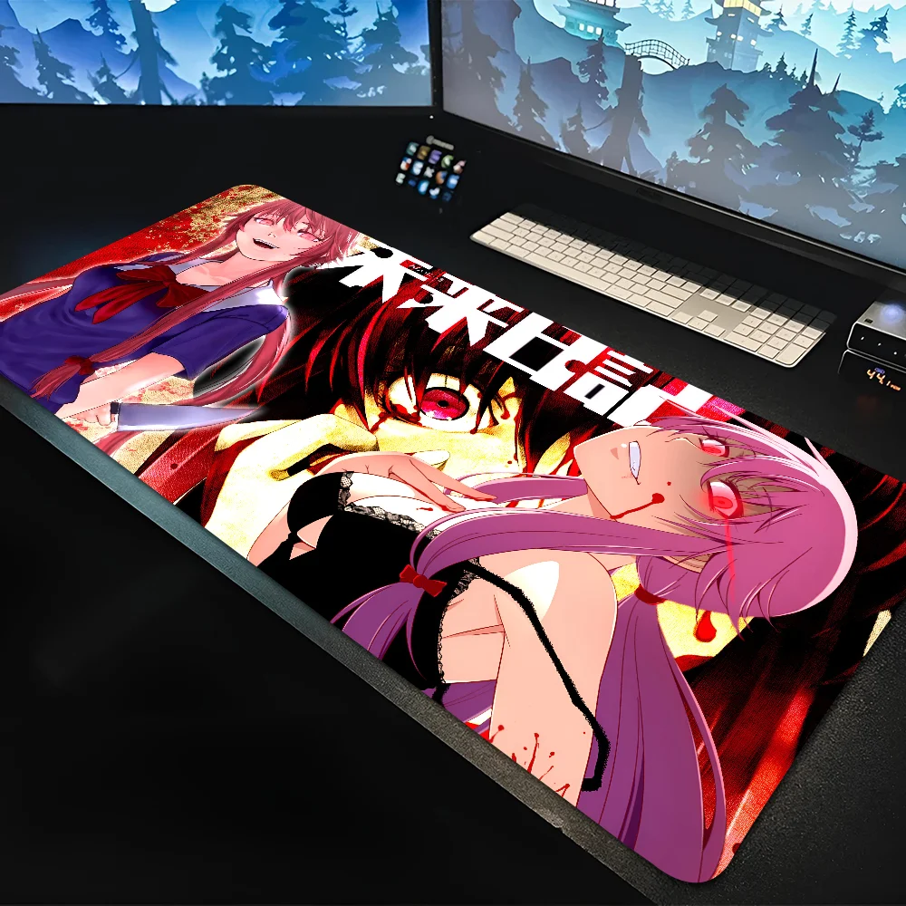 Anime Future Diary Mirai Nikki Mousepad Large Gaming Mouse Pad LockEdge Thickened Computer Keyboard Table Desk Mat