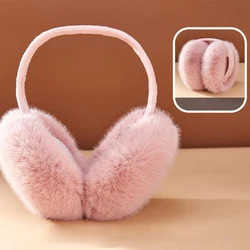 Warm Earmuffs Women Winter Ear Muffs Faux Fur Warm Earmuffs Lady Girls Plush Ear Warmers Outdoor Ear Covers Headband