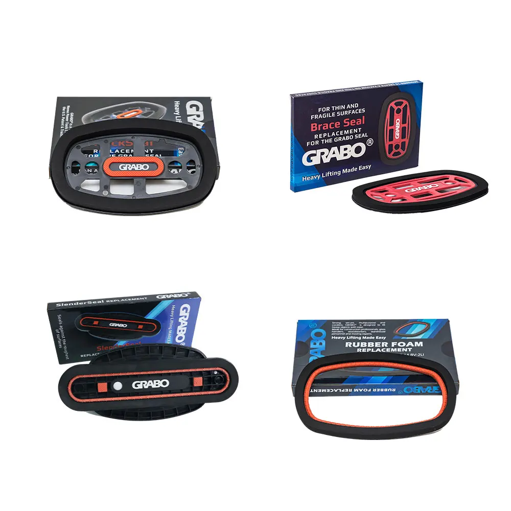 GRABO Customized Patented Foam Seal Replacement Air Tight High Friction Rubber Gasket for Electric Vacuum Lifter Suction Cup