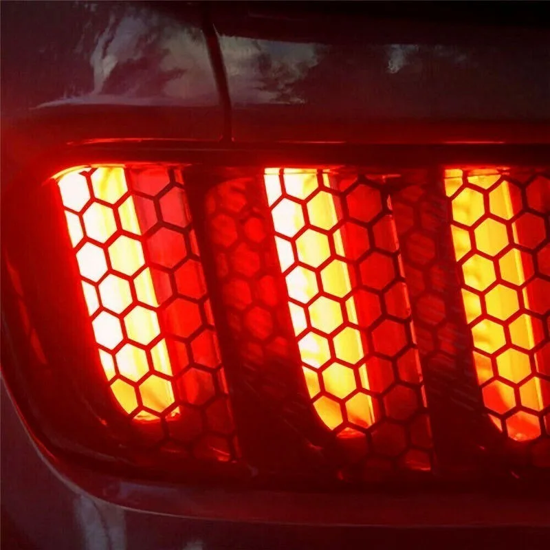 Car Honeycomb Sticker DIY Auto Rear Tail Light Headlight Cover Decoration Decal Wrap Film Car Styling Auto Exterior Accessories - Image 5