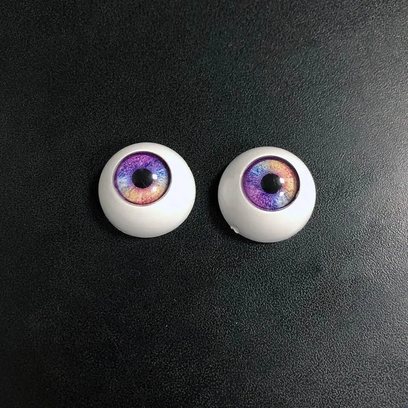 1 Pair Purple Doll Eyes Size 12/14/16/18mm Acrylic Doll Eyes Girls Play House Diy Change Makeup Accessories Toys