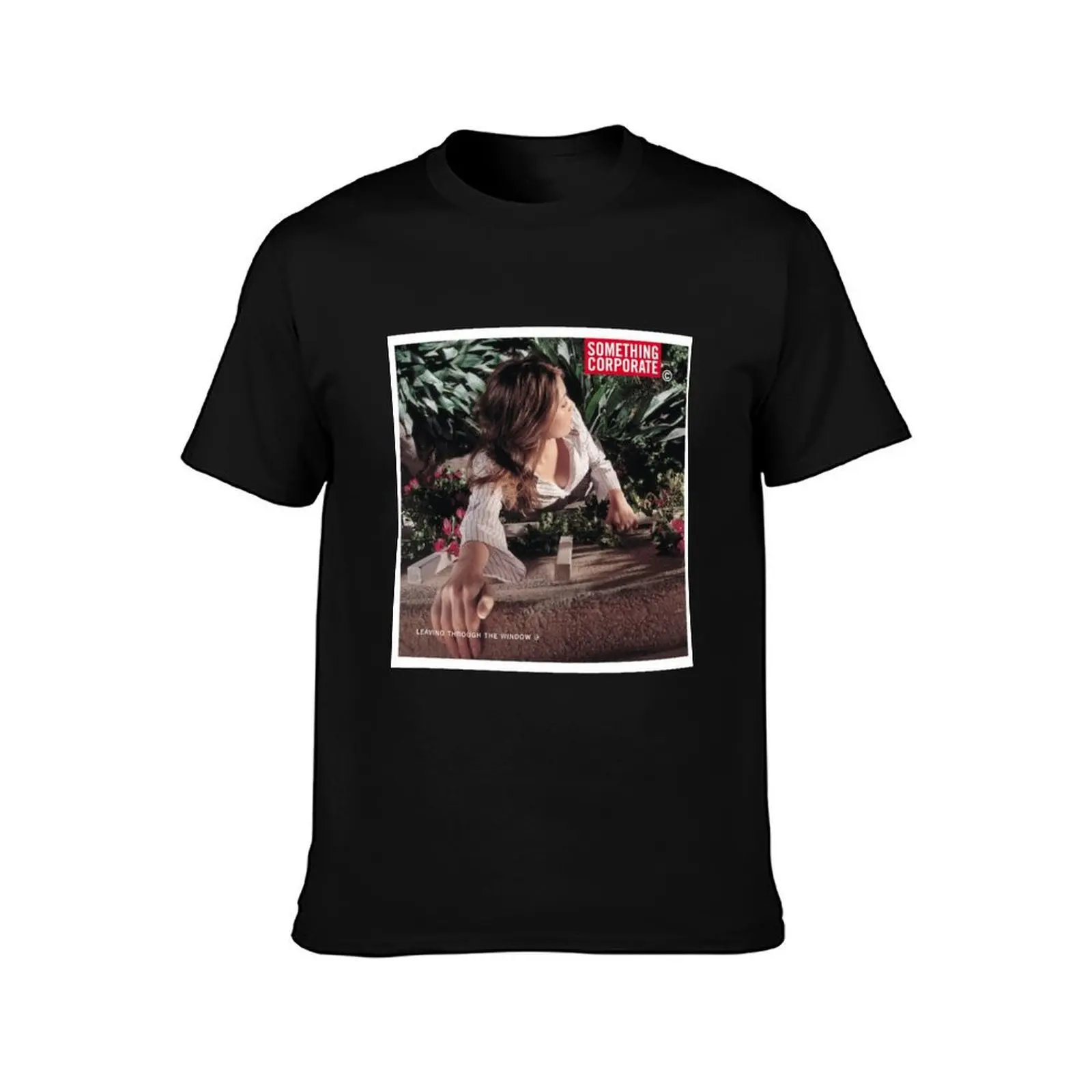 Something Corporate - Leaving Through the Window T-Shirt, Summer Casual Cotton Tee, Oversized Streetwear Tops, Unisex Men Women