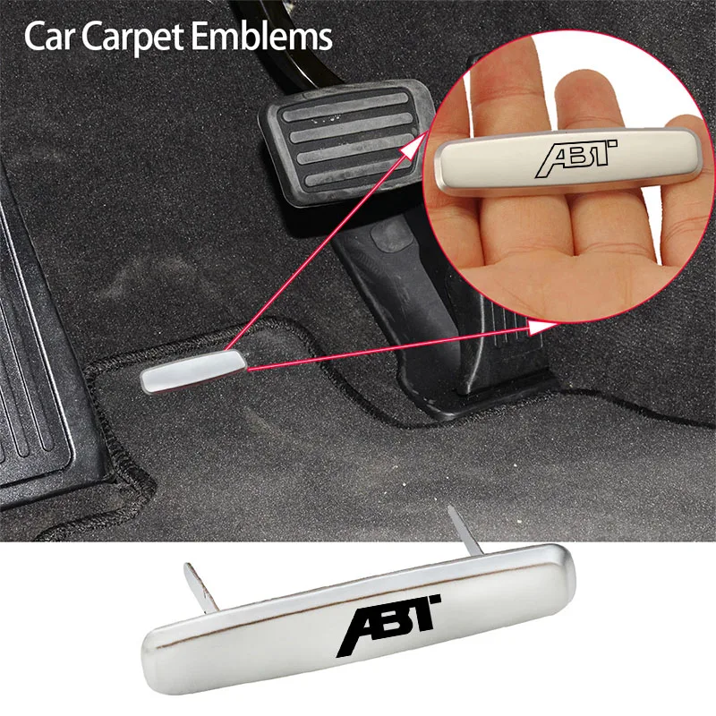 1 قطعة الحصير سيارة الداخلية شعار معدني ملصقات مقعد ملصق لمقعد أودي فولكس فاجن سكودا ABT موتور سبورتسلاين