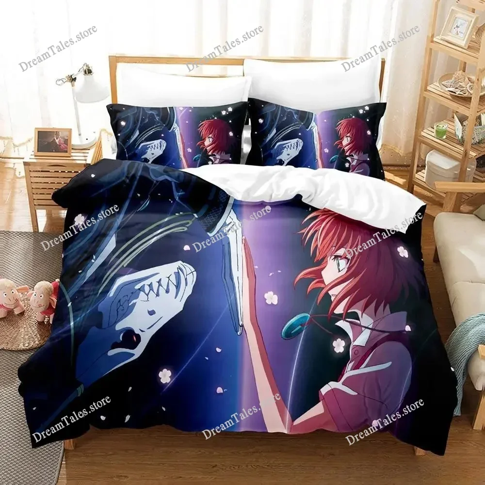 

Fashion Anime The Ancient Magus' Bride Bedding Set Single Twin Full Queen King Size Bed Set Adult Kid Bedroom Duvet Cover Sets