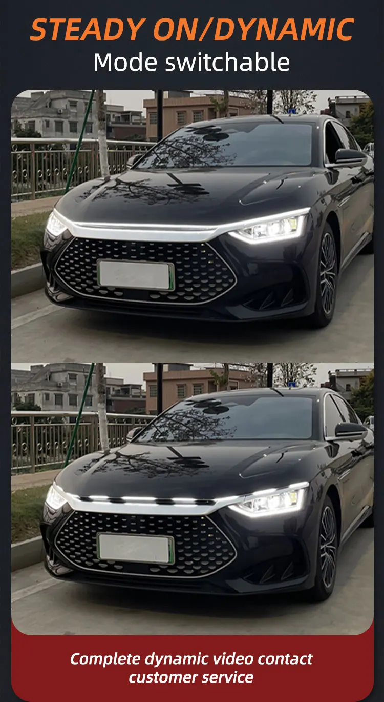 Scan Start Auto Auto Motorhaube Lichter Streifen Auto Blinker Anzeige Tagfahrlicht Flexible Streifen Universal Umgebungs Lichter – Detail 4