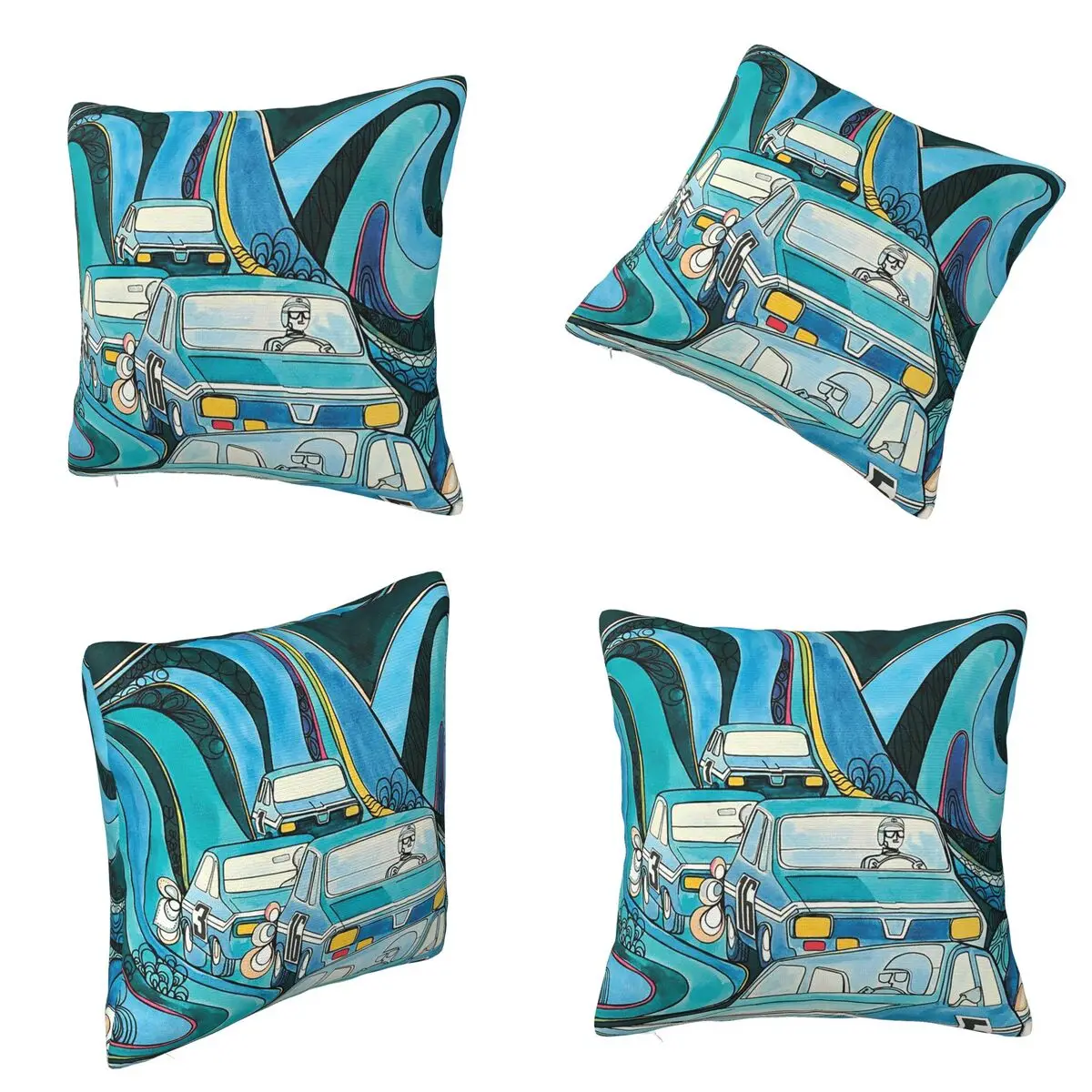 

Affiche Ancienne Renault 12 Gordini Square Pillowcase Cushion Cover Pillow Case Throw Pillow Cover for Home Bedroom Car
