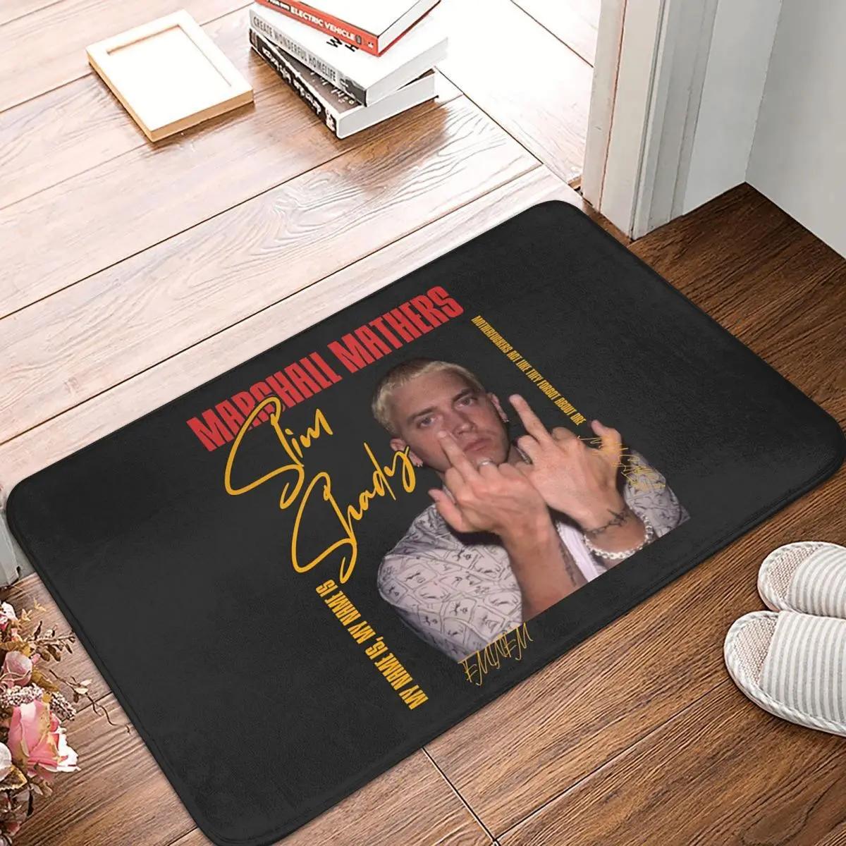 Marshall Mathers Greeting Eminem Non-slip Doormat Floor Mat Dust-proo Carpet Rug for Kitchen Entrance Home Balcony Footpad Mats