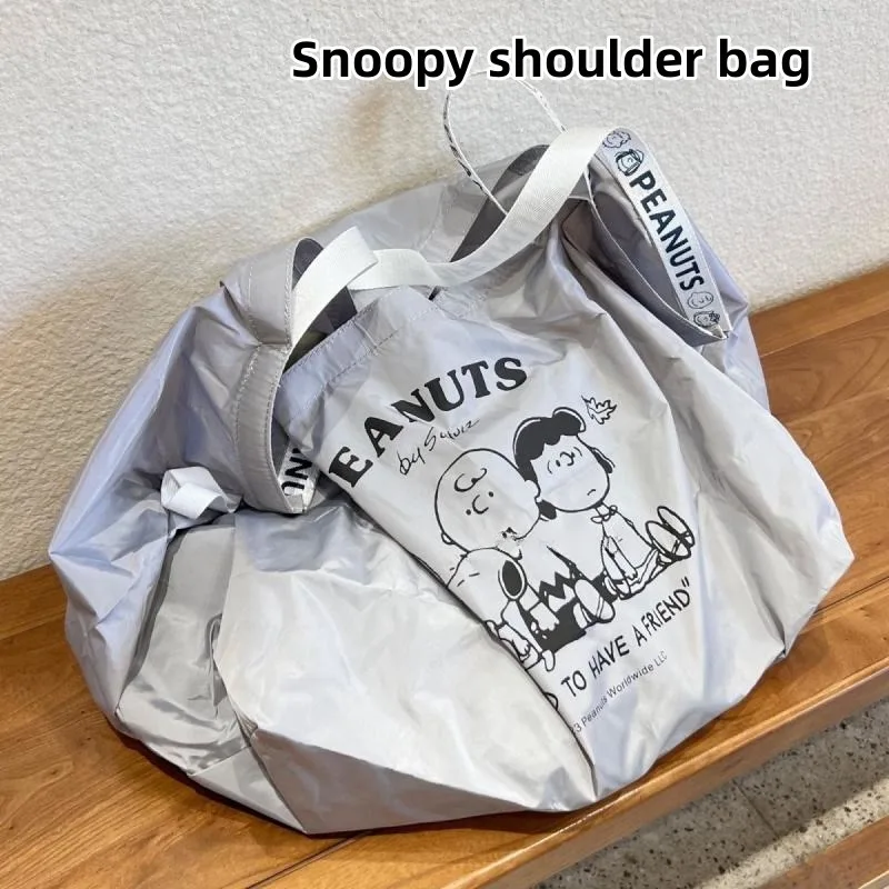 Snoopy Schouderhandtas met grote capaciteit Opvouwbare milieuvriendelijke tas Draagbare supermarkt boodschappentas Vriend cadeau