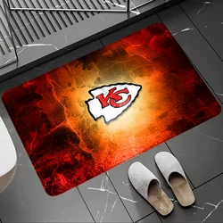 House Entrance Doormat Fan Kansas Carpet City C-Chiefs Living Room Rugs Foot Carpets Floor Mats Non-slip Hallway Mat Home Decor