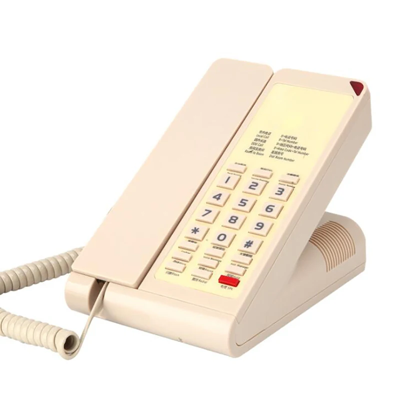 Corded Phone with Speaker, Flash Transfer, Message Extraction, Landline Telephone Waterproof and Moisture-Proof for Hotel Home