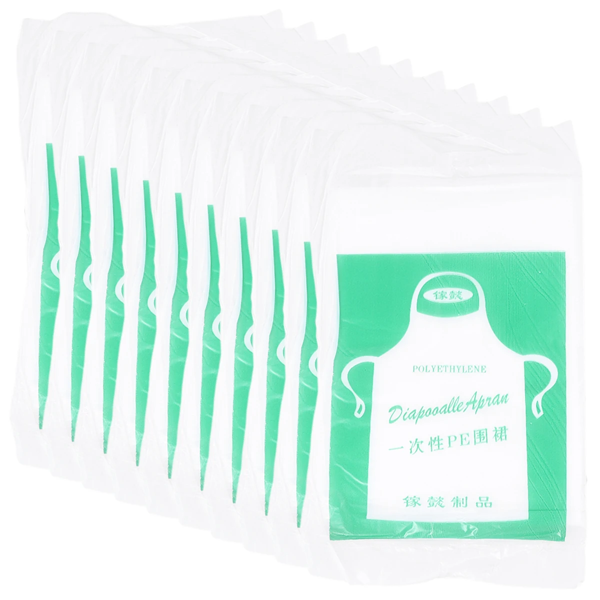 100pcs Waterproof Disposable Aprons Plastic Cooking Painting Guard Transparent Body Protect Stain Resistant