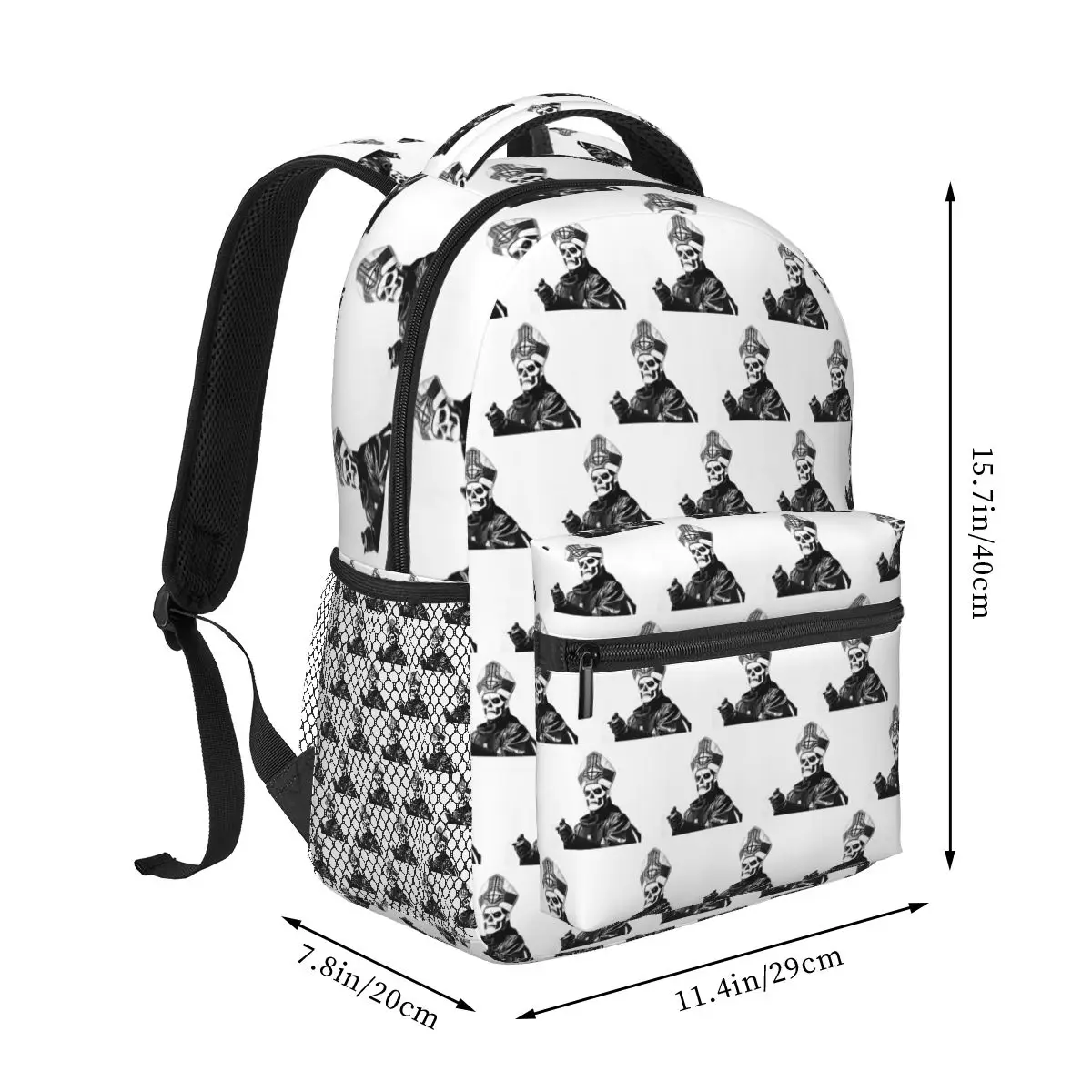 Rock Band Ghost BC Backpacks Boys Girls Bookbag Students School Bags Cartoon Laptop Rucksack Shoulder Bag Large Capacity