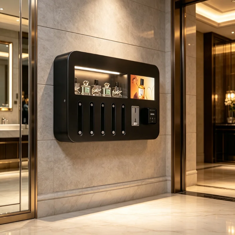 Factory Supply Wall Hanging Perfume Vending Machine Customizable SDK System Credit Card Swipe Auto Spray Dispenser Device