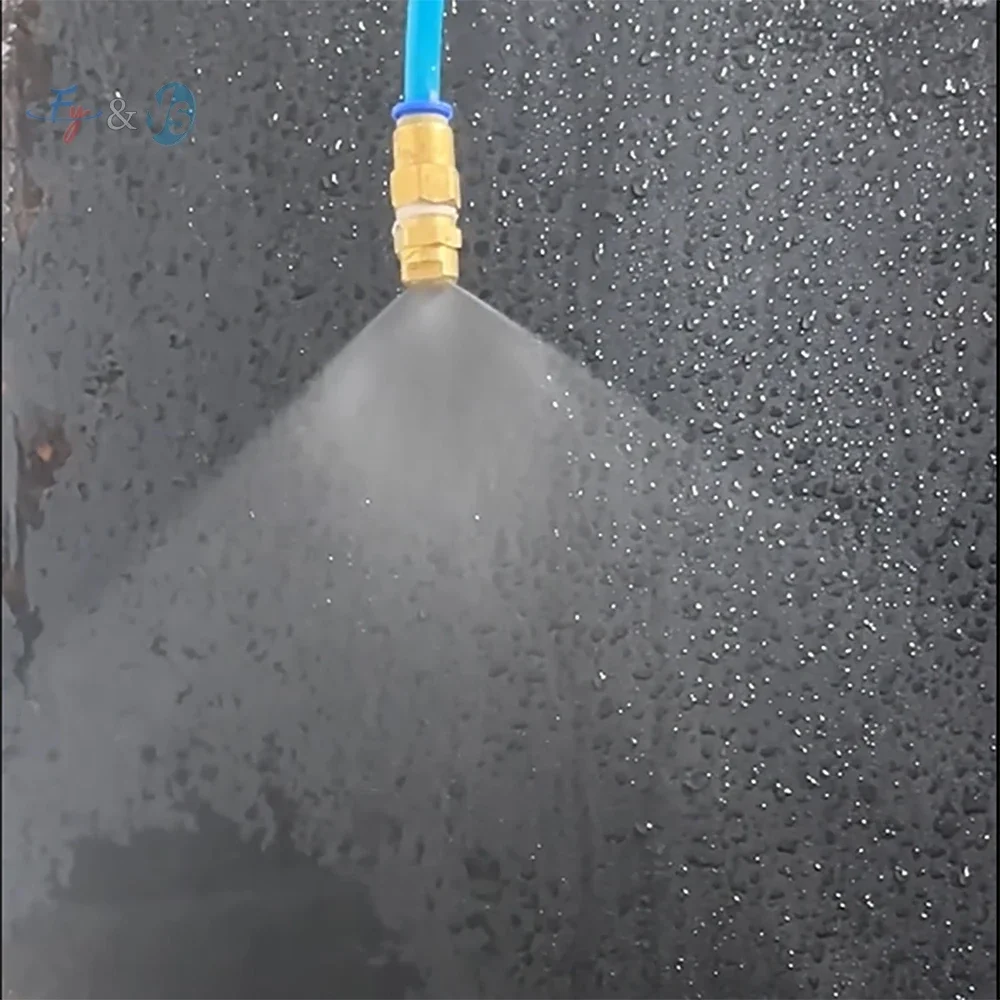 HU Brass High Pressure Flat Fan Spray Nozzle, V Jet Spray Nozzle,Industrial / Factory Cleaning, Dust Removal Nozzle Washing